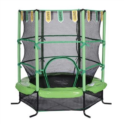 Trampolino per bambini da 55 pollici con bandiere